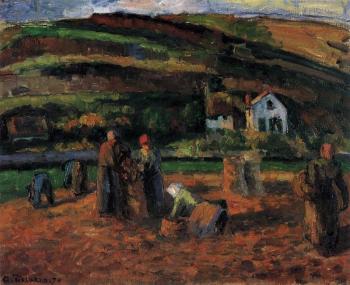 Camille Pissarro : The Potato Harvest
